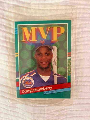 1991 Mother's Cookies Darryl Strawberry MVP Baseball Card