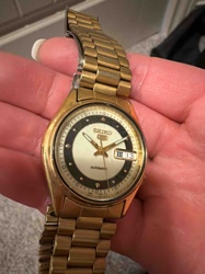 Seiko 5 Automatic Gold-Tone Wristwatch