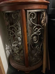 Ornately Decorated Curio Cabinet