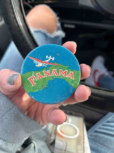 Vintage 'Panama' Advertising Tin/Button