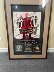 Signed Stampede Roundup 2013 Poster with Band CDs