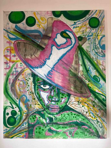 Original Portrait Painting by Sixmik (2010)