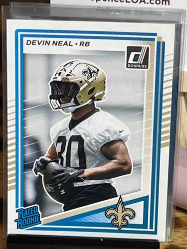 Devin Neal Donruss Rated Rookie Football Card