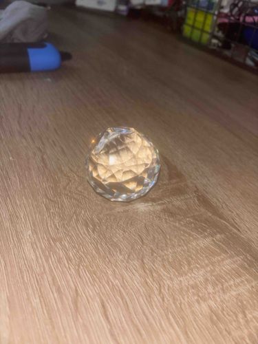 Faceted Crystal Ball Prism