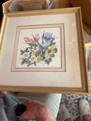 Framed Floral Botanical Print by Bonnie Minard