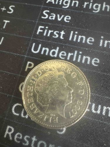 British 2007 Coin (Elizabeth II, Fourth Portrait)