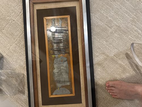 Mixed Media Abstract Wall Art titled 'DALE WOOD' by Geoffrey Adams