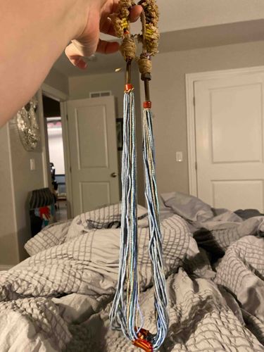 Multi-Strand Seed Bead Necklace with Natural Elements