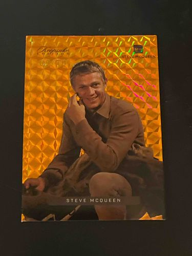 Steve McQueen 2022 Super Break Keepsake Edition Gold Prism Trading Card
