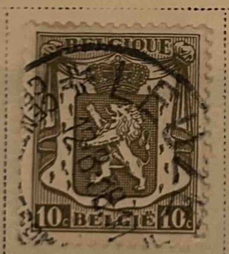 Belgium 10c Coat of Arms Postage Stamp
