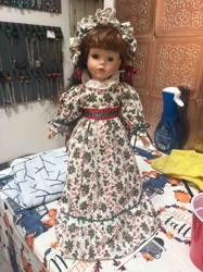 Christmas Themed Porcelain Doll