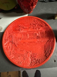 Red Decorative Plaque