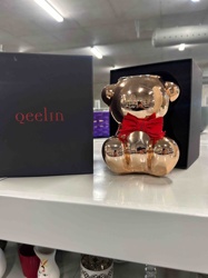 Qeelin Rose Gold Teddy Bear Decorative Object (Possibly Vase/Candle Holder)