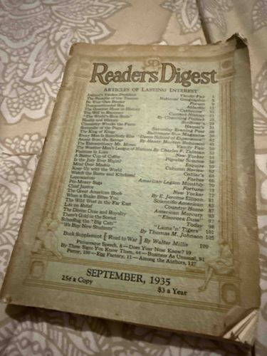 Reader's Digest Magazine, September 1935 issue