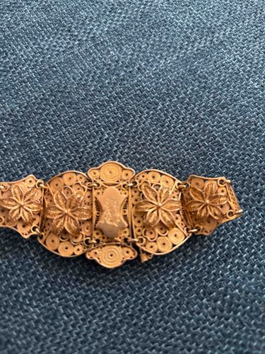 Gold Filigree Bracelet