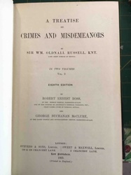 A Treatise on Crimes and Misdemeanors, Vol. 2 (Eighth Edition, 1923)