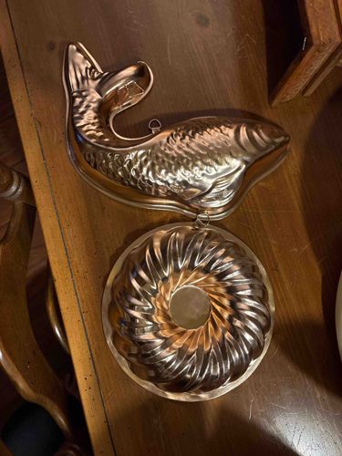 Vintage Moira Pottery Co. Ltd. Copper-Wash Decorative Molds