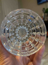 Cut Crystal Glass Coaster or Base