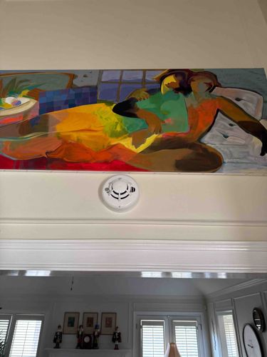 Modern Figurative Oil Painting of Reclining Figures