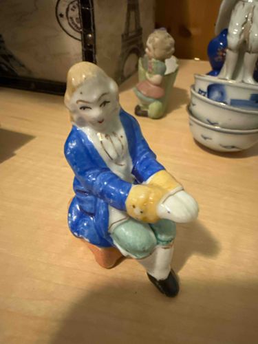 Porcelain Rococo-Style Male Figurine