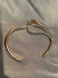 Modernist Wavy Cuff Bracelet