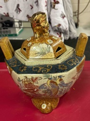 Japanese Satsuma-style Koro (Incense Burner)