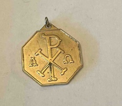 Eastern Orthodox Chi-Rho Alpha Omega Charm