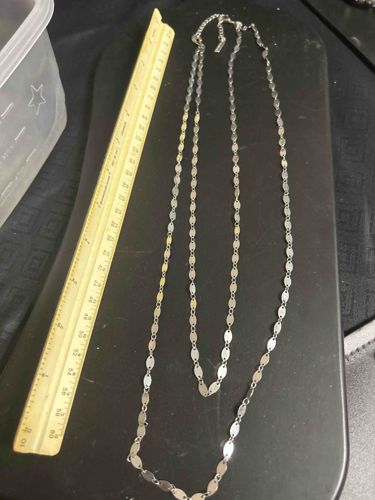 Lane Bryant Silver-Tone Flat Link Necklace