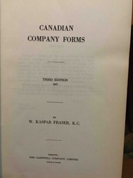 Canadian Company Forms, Third Edition, 1947
