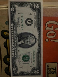 United States Two Dollar Bill (Series F07080781A)