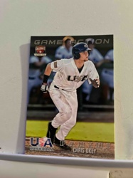 Chris Okey Panini Game Action Collegiate USA Baseball Trading Card