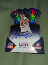 Crown Royale USA Baseball 18U Autographed Trading Card (Holographic Parallel)