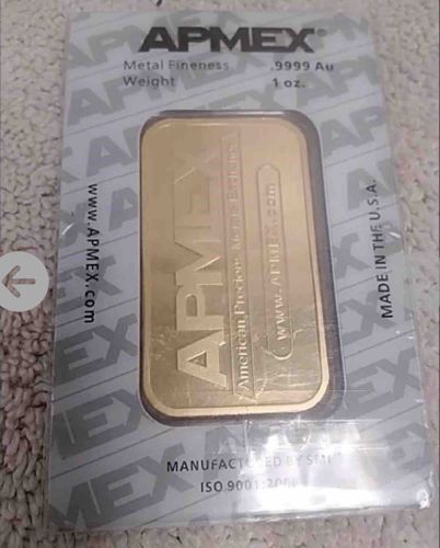 APMEX 1 oz .9999 Fine Gold Bar in Assay Packaging