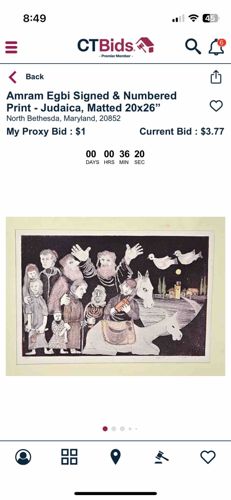Amram Egbi Signed & Numbered Judaica Print