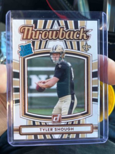 2020 Donruss 'Throwback' Tyler Shough Rated Rookie Football Card