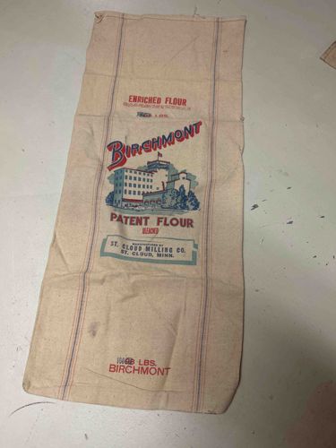 Vintage Birchmont Patent Flour Fabric Sack