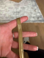14K Yellow Gold Mesh Bracelet
