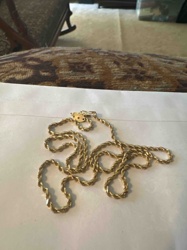 Gold Rope Chain Necklace