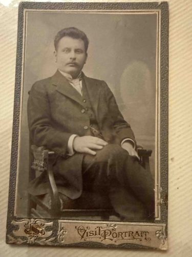 Late Victorian Cabinet Card Studio Portrait