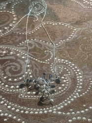 Tree of Life Pendant Necklace with Dark Gemstones