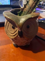 Owl Ceramic Planter