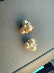 Cluster Pearl Earrings