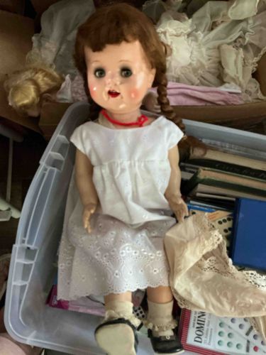 Vintage Composition or Hard Plastic Doll with Braids