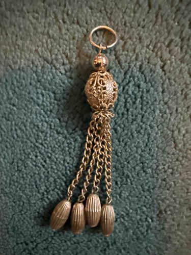 Filigree Tassel Charm or Keychain