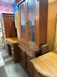 Two-Piece Wooden China Cabinet