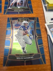 2021 Panini Select Football Miles Sanders Premier Level Trading Card