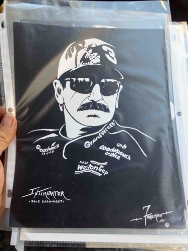 Dale Earnhardt 'Intimidator' Portrait Print by Freeman (2003)