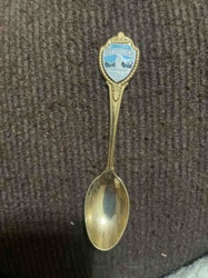 Souvenir Spoon with St. Petersburg Enamel Crest
