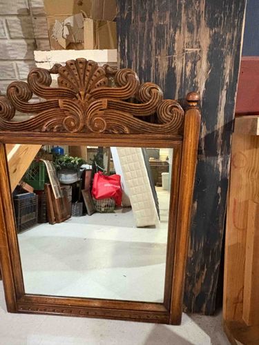 Jamestown Lounge 'Udalo' Carved Wood Wall Mirror