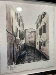 Limited Edition Framed Art Print of Venetian Canal Scene